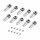 Servo Metal Horn L:22 for DS6125/M/H, HBL6625/M, DS75K/N, HV75K/N, HV6130/H - 10pcs