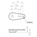 Servohorn einseitig - BLS/HBL950-990,HBL665/669,DS660A+-760,DS/HV12X0,DS9660A+-8910A+,HV777/A+, DS1009/1210, DS9910, HV9930