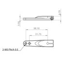 Servohorn einseitig Metall M3 - L 1.25/1.5 in - HBL8X0,...