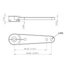 Servohorn einseitig Metall M3 - L 1.75/2 in - HBL8X0, HBL380