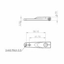 Servohorn einseitig Metall M3 - L 1.25/1.5 in - for HBL960-990, HBL665/669, HV777A+, DS9910, HV9930