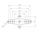 Servohorn-Kreuz L:34 T:1.8 -DS6125/M/H/E,61XX, HBL6625/M,...